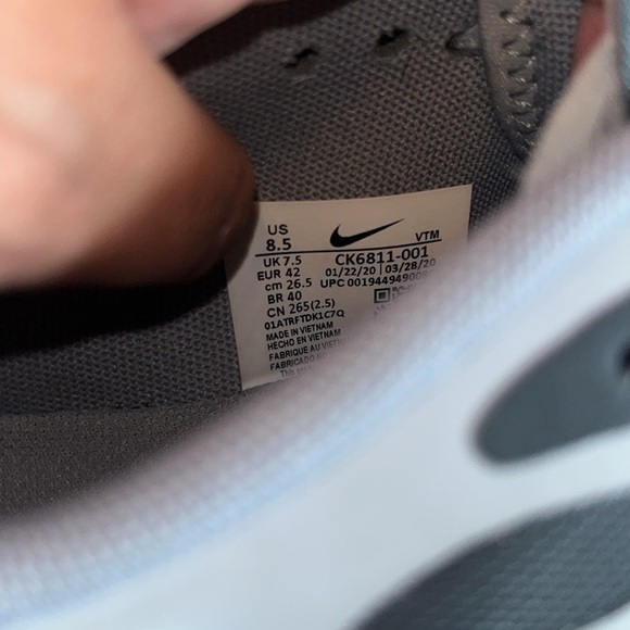 Nike Air Max Exosense Grey Anthracite size 8.5 - Picture 7 of 9